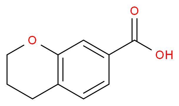3,4-dihydro-2H-1-benzopyran-7-carboxylic acid_分子结构_CAS_527681-33-0