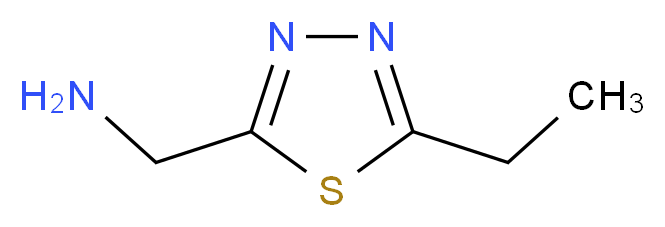 1-(5-ethyl-1,3,4-thiadiazol-2-yl)methanamine_分子结构_CAS_1126637-93-1)