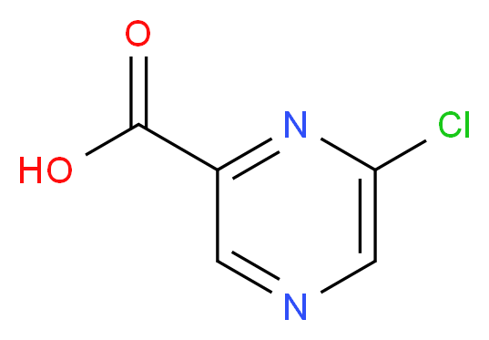 6-Chloropyrazine-2-carboxylic acid_分子结构_CAS_23688-89-3)