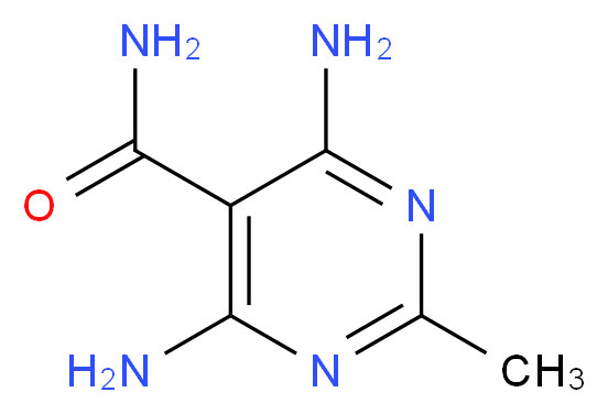 4,6-DIAMINO-2-METHYLPYRIMIDINE-5-CARBOXAMIDE_分子结构_CAS_900472-89-1)