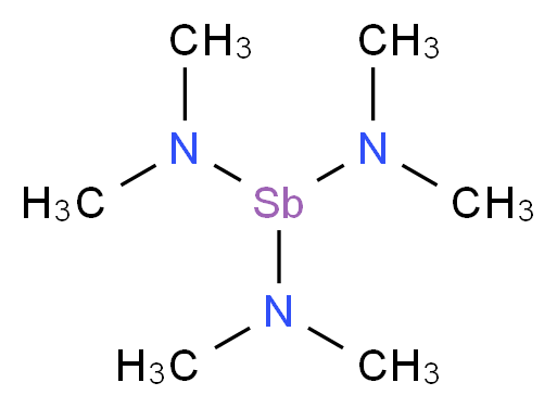 [bis(dimethylamino)stibanyl]dimethylamine_分子结构_CAS_7289-92-1