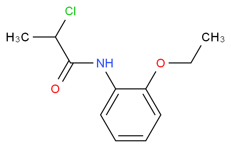 2-Chloro-N-(2-ethoxyphenyl)propanamide_分子结构_CAS_)