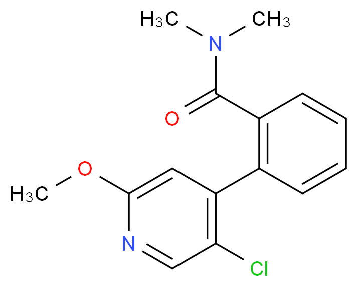2-(5-chloro-2-methoxypyridin-4-yl)-N,N-dimethylbenzamide_分子结构_CAS_)