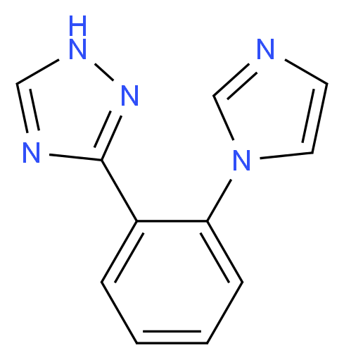 3-[2-(1H-Imidazol-1-yl)phenyl]-1H-1,2,4-triazole_分子结构_CAS_)