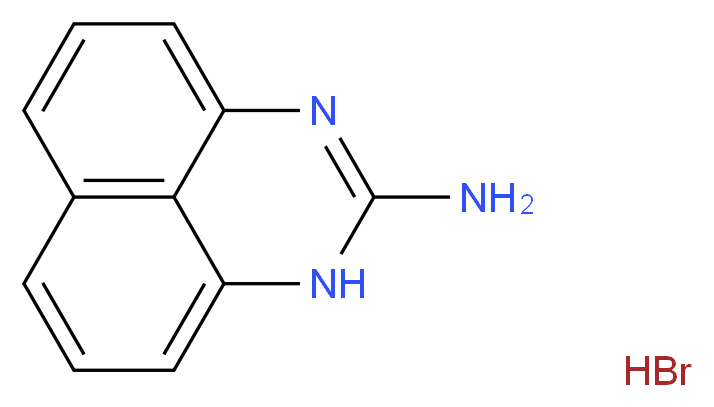 2,4-diazatricyclo[7.3.1.0?,??]trideca-1(12),2,5,7,9(13),10-hexaen-3-amine hydrobromide_分子结构_CAS_40835-96-9