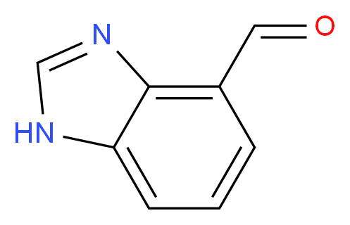 1H-Benzimidazole-4-carboxaldehyde_分子结构_CAS_144876-36-8)