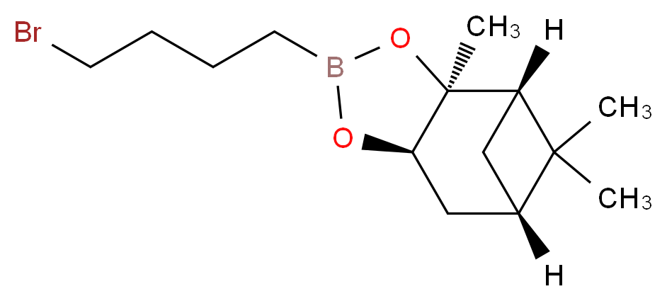 4-溴丁基硼酸 (1S,2S,3R,5S)-(+)-2,3-频哪酯_分子结构_CAS_165881-36-7)