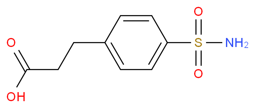 3-(4-sulfamoylphenyl)propanoic acid_分子结构_CAS_)