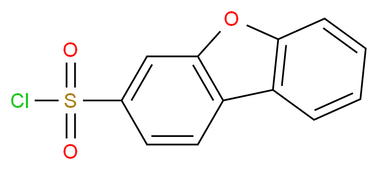 8-oxatricyclo[7.4.0.0^{2,7}]trideca-1(13),2,4,6,9,11-hexaene-5-sulfonyl chloride_分子结构_CAS_42138-14-7