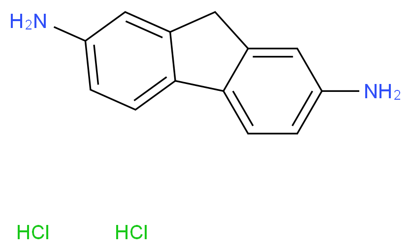 2,7-DIAMINOFLUORENE DIHYDROCHLORIDE_分子结构_CAS_13548-69-1)