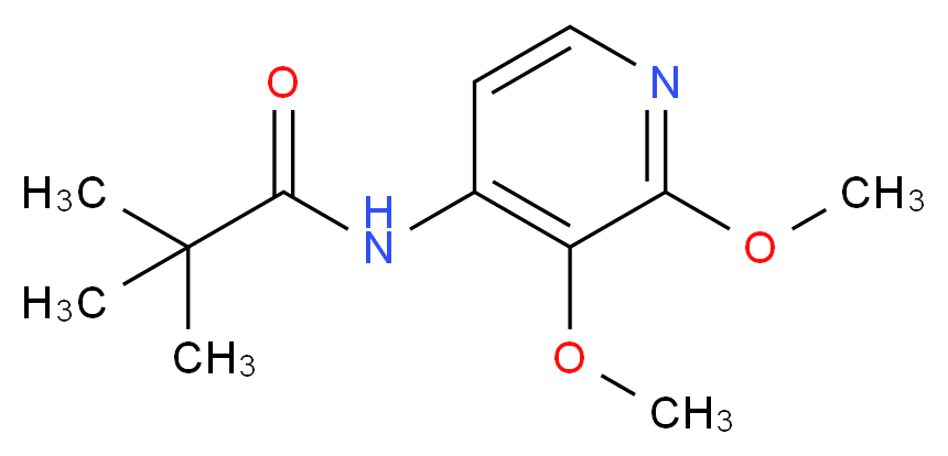 N-(2,3-Dimethoxypyridin-4-yl)pivalamide_分子结构_CAS_)