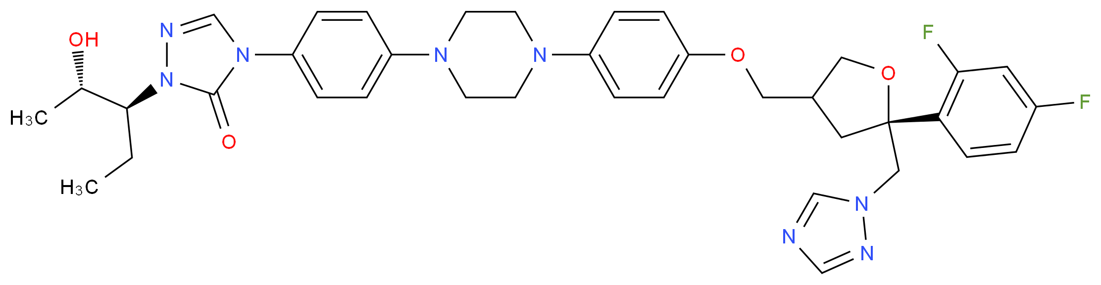Posaconazole_分子结构_CAS_171228-49-2)