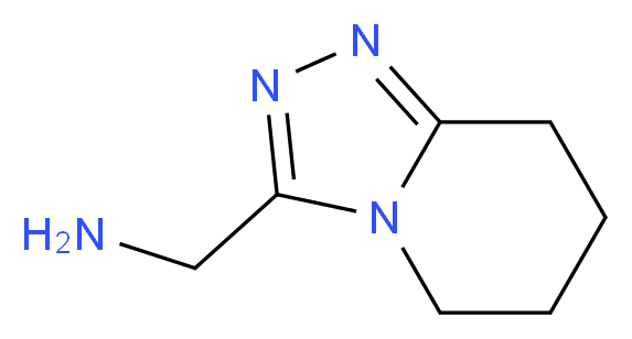 5H,6H,7H,8H-[1,2,4]triazolo[4,3-a]pyridin-3-ylmethanamine_分子结构_CAS_915923-19-2