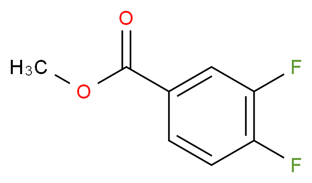 3,4-二氟苯甲酸甲酯_分子结构_CAS_369-25-5)