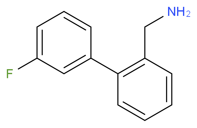 (3'-Fluoro[1,1'-biphenyl]-2-yl)methanamine_分子结构_CAS_)