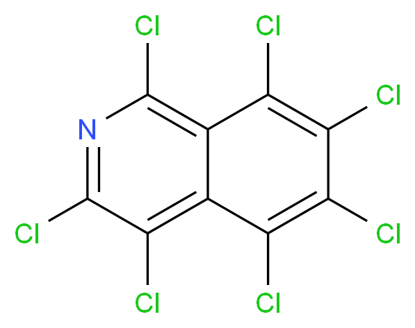 heptachloroisoquinoline_分子结构_CAS_13180-41-1