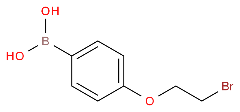 [4-(2-bromoethoxy)phenyl]boronic acid_分子结构_CAS_913836-06-3