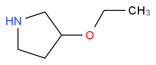 3-ethoxypyrrolidine_分子结构_CAS_45592-49-2