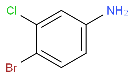 4-bromo-3-chloroaniline_分子结构_CAS_21402-26-6