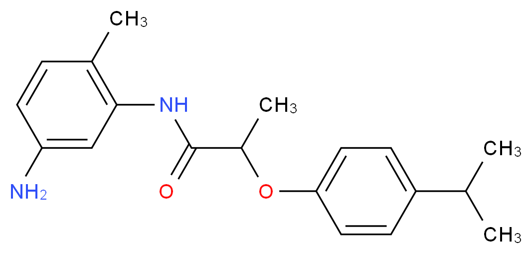 N-(5-Amino-2-methylphenyl)-2-(4-isopropylphenoxy)-propanamide_分子结构_CAS_)