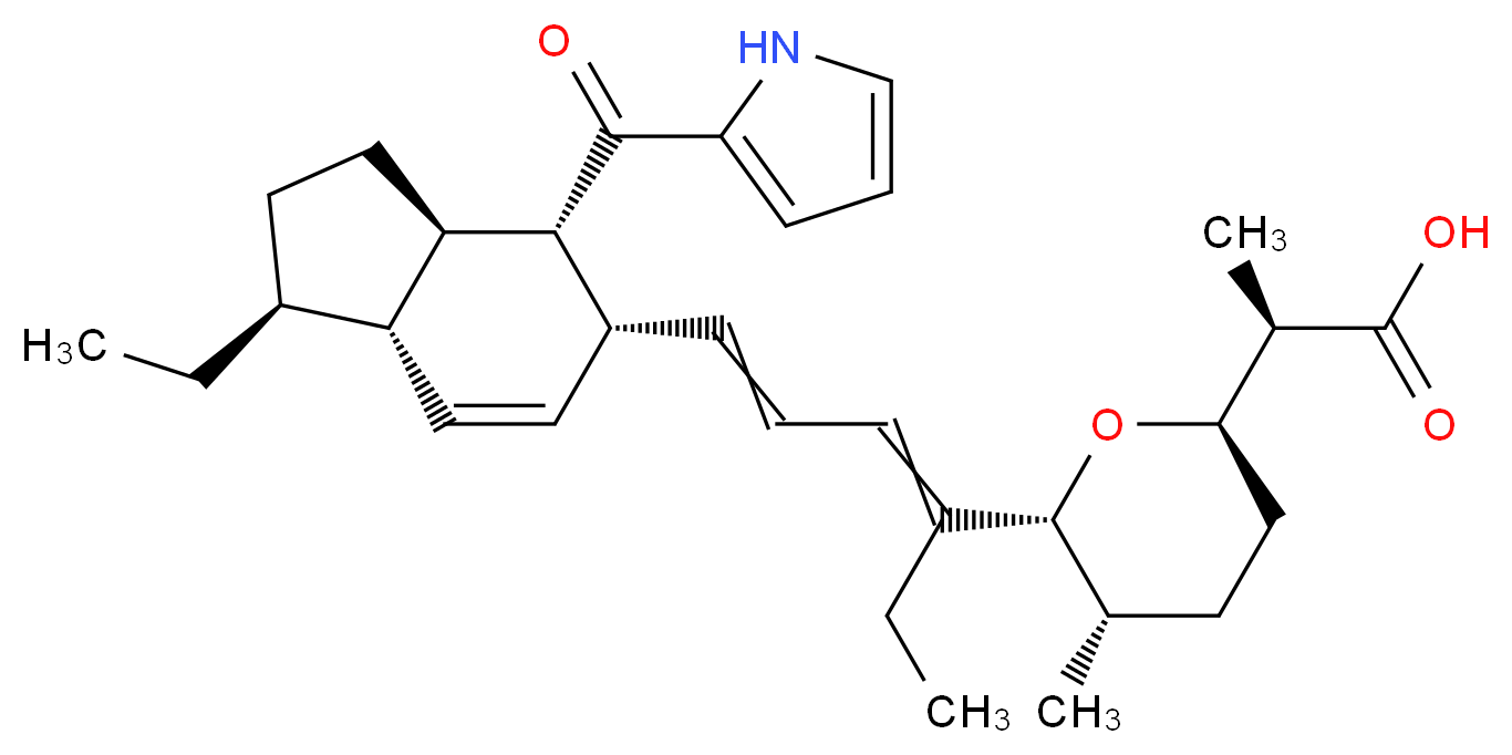 Indanomycin from Streptomyces antibioticus_分子结构_CAS_66513-28-8)