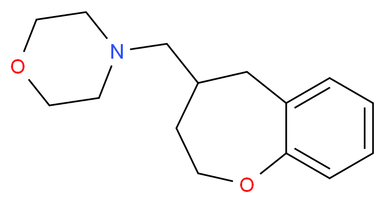 4-(2,3,4,5-tetrahydro-1-benzoxepin-4-ylmethyl)morpholine_分子结构_CAS_)