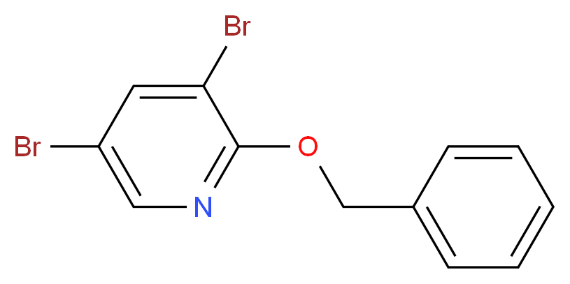 2-(benzyloxy)-3,5-dibromopyridine_分子结构_CAS_130284-00-3