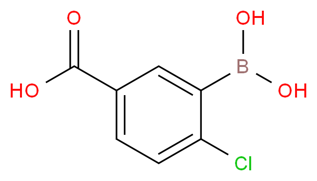 5-羧基-2-氯苯硼酸_分子结构_CAS_913835-75-3)