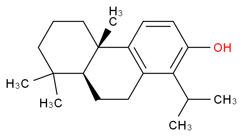 (4bS)-反式-8,8-三甲基-4b,5,6,7,8,8a,9,10-八氢-1-异丙基菲-2-醇_分子结构_CAS_511-15-9)