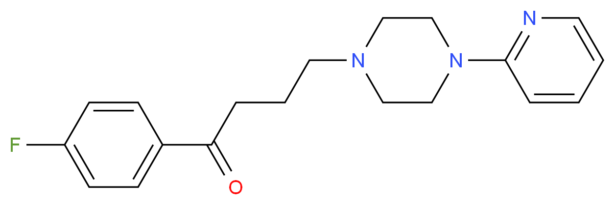 1-(4-fluorophenyl)-4-(4-(pyridin-2-yl)piperazin-1-yl)butan-1-one_分子结构_CAS_)