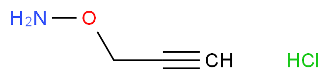 O-(prop-2-yn-1-yl)hydroxylamine hydrochloride_分子结构_CAS_21663-79-6