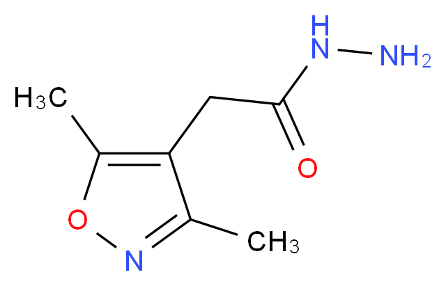 2-(3,5-dimethyl-4-isoxazolyl)acetohydrazide_分子结构_CAS_934172-43-7)