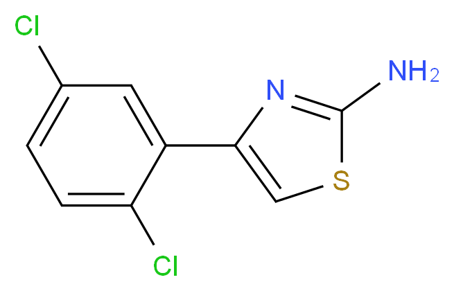 4-(2,5-Dichlorophenyl)-1,3-thiazol-2-amine_分子结构_CAS_68301-45-1)