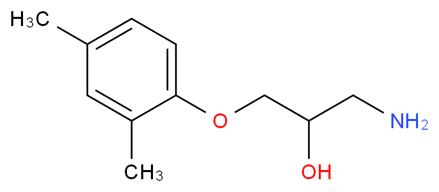 1-amino-3-(2,4-dimethylphenoxy)propan-2-ol_分子结构_CAS_876715-66-1