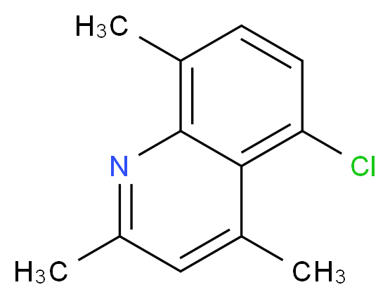 5-CHLORO-2,4,8-TRIMETHYLQUINOLINE_分子结构_CAS_105908-43-8)