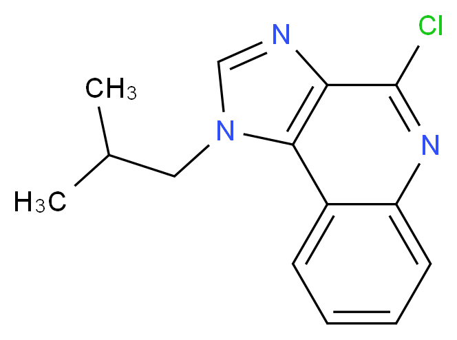 4-chloro-1-(2-methylpropyl)-1H-imidazo[4,5-c]quinoline_分子结构_CAS_99010-64-7