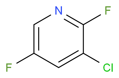 3-Chloro-2,5-difluoropyridine_分子结构_CAS_851179-00-5)