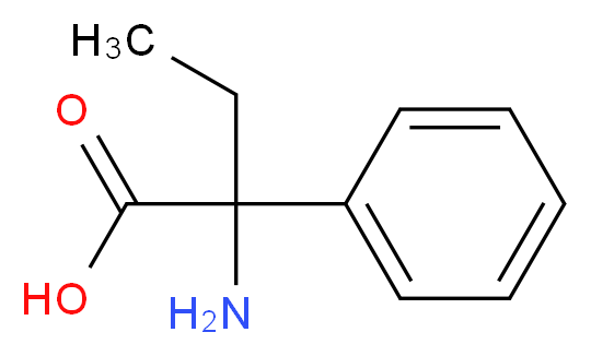 2-氨基-2-苯基丁酸_分子结构_CAS_5438-07-3)