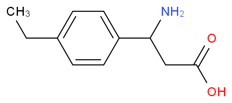 3-Amino-3-(4-ethylphenyl)propanoic acid_分子结构_CAS_117391-52-3)