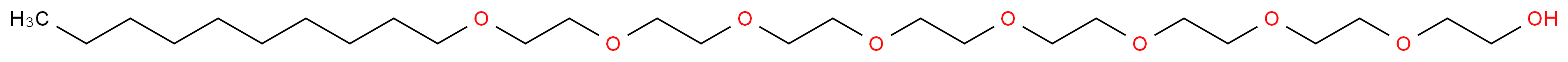 3,6,9,12,15,18,21,24-octaoxatetratriacontan-1-ol_分子结构_CAS_24233-81-6