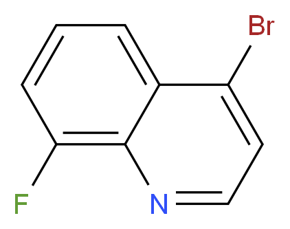 4-BROMO-8-FLUOROQUINOLINE_分子结构_CAS_927800-38-2)