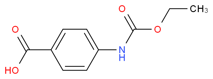 4-[(ethoxycarbonyl)amino]benzoic acid_分子结构_CAS_5180-75-6