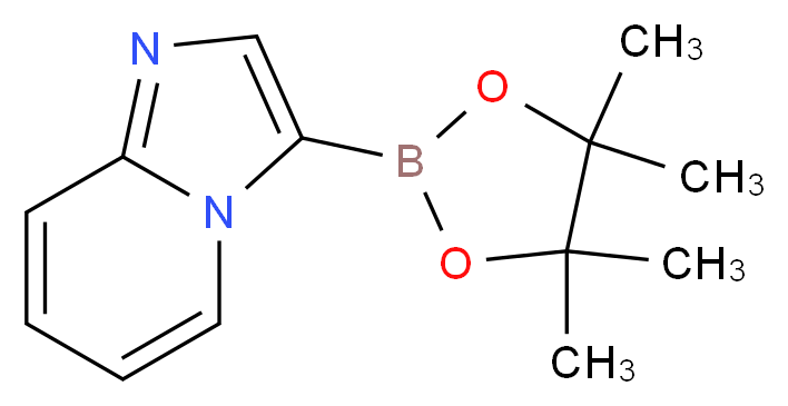 3-(tetramethyl-1,3,2-dioxaborolan-2-yl)imidazo[1,2-a]pyridine_分子结构_CAS_942070-78-2