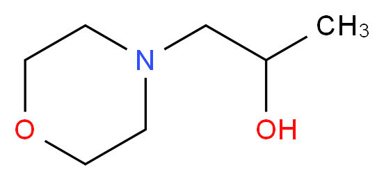 1-(4-吗啡啉)-2-丙醇_分子结构_CAS_2109-66-2)