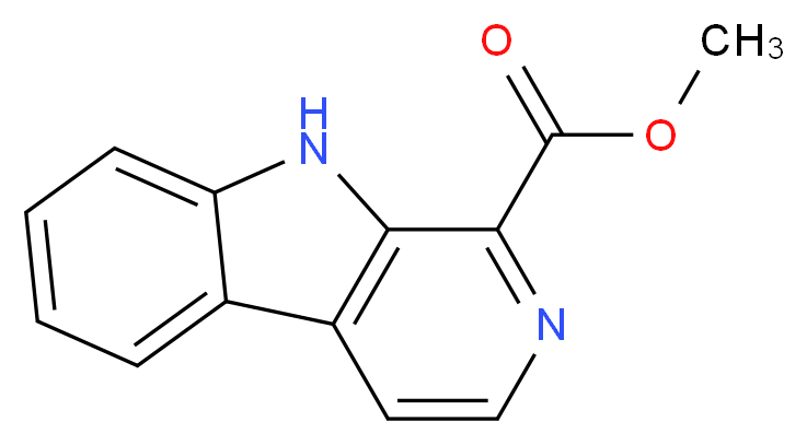 1-Methoxycarbonyl-β-carboline_分子结构_CAS_3464-66-2)