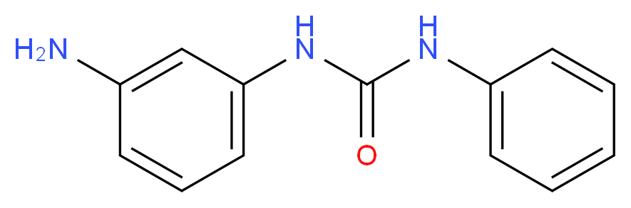 3-(3-aminophenyl)-1-phenylurea_分子结构_CAS_66695-96-3