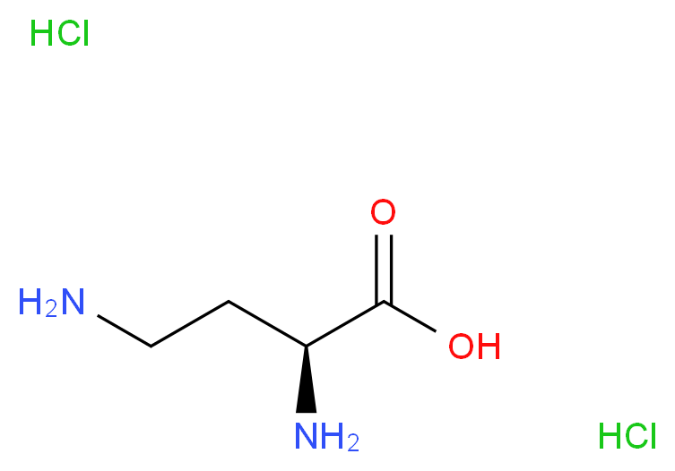 (S)-(+)-2,4-二氨基丁酸 二盐酸盐_分子结构_CAS_1883-09-6)