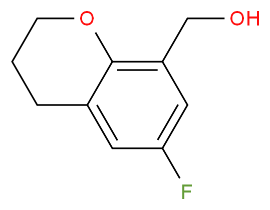 (6-FLUOROCHROMAN-8-YL)METHANOL_分子结构_CAS_1196147-64-4)