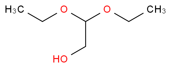 2,2-diethoxyethan-1-ol_分子结构_CAS_621-63-6
