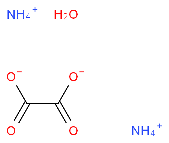 diammonium hydrate oxalate_分子结构_CAS_6009-70-7